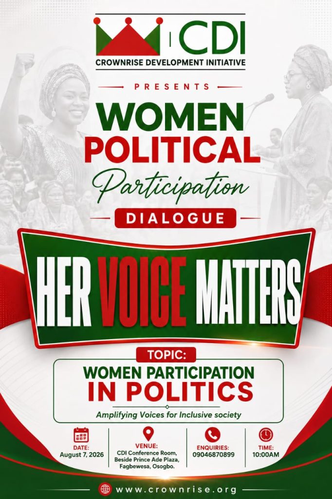 Women Political Participation Dialogue: Her Voice Matters